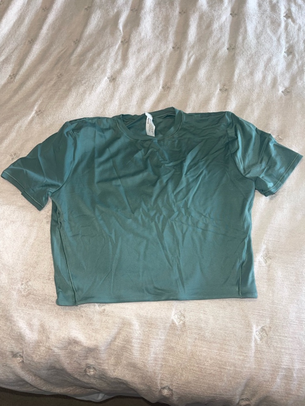 Lululemon Short Sleeve Crewneck Top in Teal Nulu